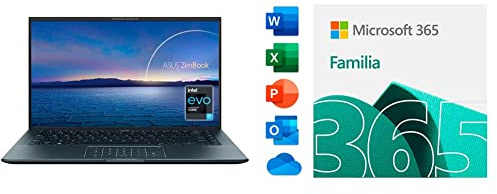 ASUS ZenBook 14 Ultralight UX435EAL-KC096T - Portátil de 14 Full HD (Intel Core i7-1 + Microsoft 365 Familia | Código de activación