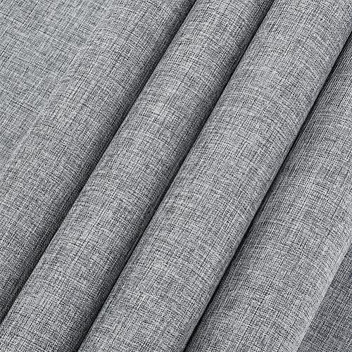 OLYCRAFT Polyester Fabrics Cloth Densely Woven Surface Book Cloth Gray DIY Book Cloth with Paper Back for Book Binding Velvet Box Making Scrapbooking Crafts - 430x1000mm