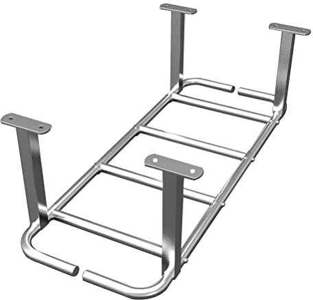 Heavy wall mounted pull-up bar climbing frame, Home gym ceiling exercise training, horizontal parallel bars, Safe and stable (Color : Silver)