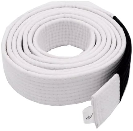 FANCYPUMPKIN Cinturón de Jiu-Jitsu brasileño, ropa de entrenamiento para kimonos de Jiu-Jitsu - Blanco, talla A1