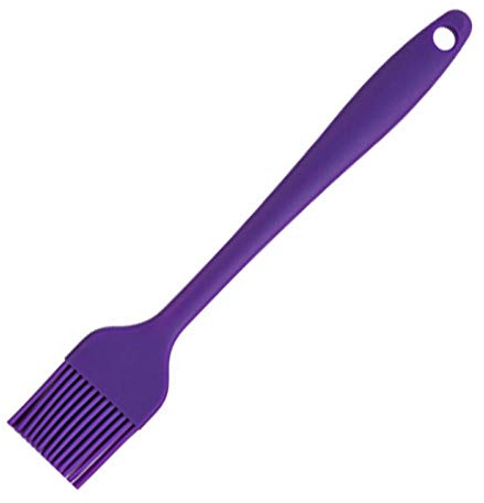 Baking Brush, Pastry Brush-Cooking High Temperature Resistant Non-Slip Silicone High Performance Silicone Brush-Cooking for - Purple