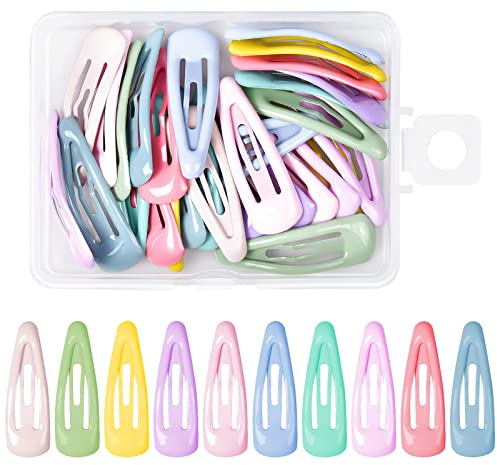 Jinlali 30 Stk Haarspangen Baby, 3 cm Kinderhaarspange Mädchen, Haarclips Klein, Bunte Mini Haarspangen für Baby Mädchen Feines Haar