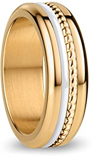 BERING Damen Ring in glänzendem gold - Arctic Symphony Collection aus Edelstahl - Kasai
