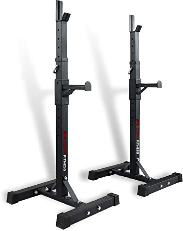 CCLIFE Squat Rack Verstellbare Kniebeugenständer Langhantelablage Höhenverstellbarer Multi-Funktions Barbell Rack bis 150 kg für Sportstudio Zuhause