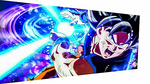 Magic Canvas Art - Bilder Dragon Ball Z DBZ Son Goku Leinwandbild 1- teilig Hochwertiger Kunstdruck modern Wandbilder Wanddekoration Design Wand Bild, Größe: 160 x 120 cm