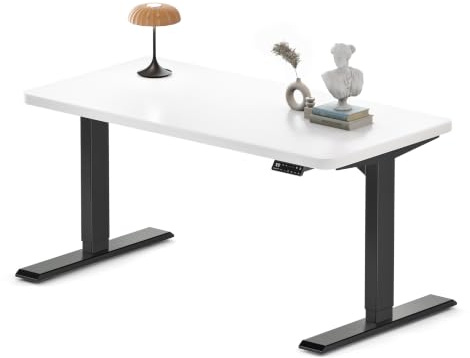MAIDeSITe S2 Pro Höhenverstellbarer Schreibtisch 140 x 70 cm, 2 Motoren | Schreibtisch Höhenverstellbar, 25 mm Einteilige Tischplatte, Traglast 160 kg, 4 Memory-Steuerung, Sitz-Steh-Erinnerung, USB-C