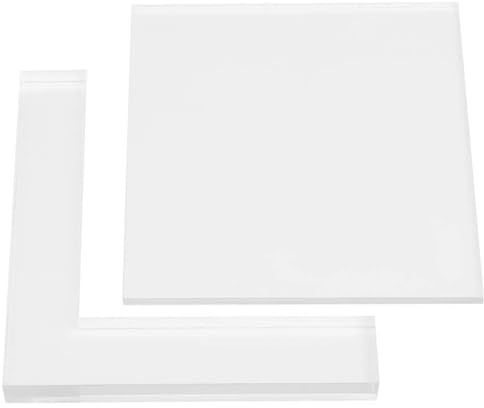 Fyearfly Stempel Positionierer, Kit 2 Stücke Gummi Acryl Stempel Färbung Bord Lokalisierung Klar DIY Acryl Pad für Kartenherstellung Stempeln Scrapbooking Basteln