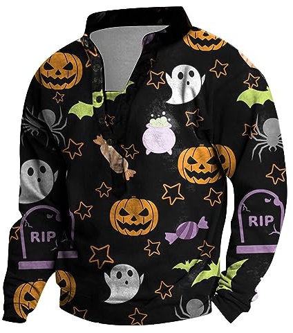Herren Longsleeve Top Herren Hoodies Kostüme Herren Pullover Solid Herren Longsleeve Langarmshirt Crop Top Henley Tshirts Hemden Herren Herren Sweatshirts(Purple,L)