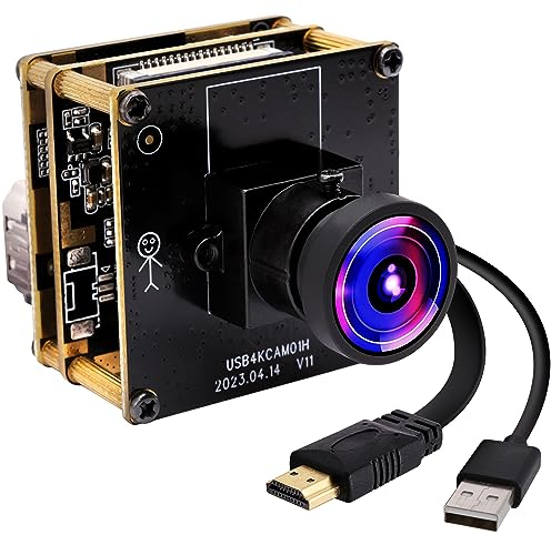 ELP HDMI USB-Kamera modul gleichzeitige Ausgabe Streaming Camera für PC 2-facher Digitalzoom 120 Grad, verzerrungsfreie Linse Kamera für Jetson Nano Laptop Online-Unterricht