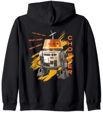 Star Wars Ahsoka Rebels Chopper Droid Speak Wah Wah Wah Zip Hoodie