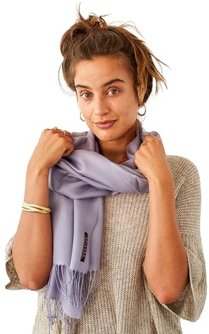 Apikuna® Premium Schal aus 70% Baby Alpaka, 30% Seide (200x70cm) – Eleganter Pashmina für Damen & Herren, alle Jahreszeiten – Perfekt für besondere Momente