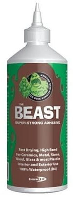 Bond It Glue Monster Waterproof Strong Dry The Beast PU Adhesive Brown Waterproof Internal External DIY Bond (500ml)