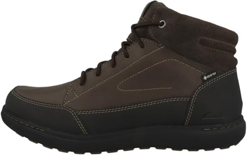 Clarks Premium Mapstone hiGTX - Botas de moda para hombre, color marrón oscuro con forro interior, talla 42, Dk Brown Wlined, 42 2/3 EU