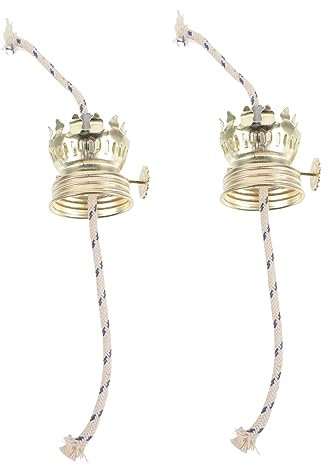 Garneck 2stücke Ersatzaufsatz Für Öl Lampe Mit Docht Kerosinlampe Ersatzteil Öllampenaufsatz Mit Docht Aus Zinklegierung Für Öl Lampe Reparatur