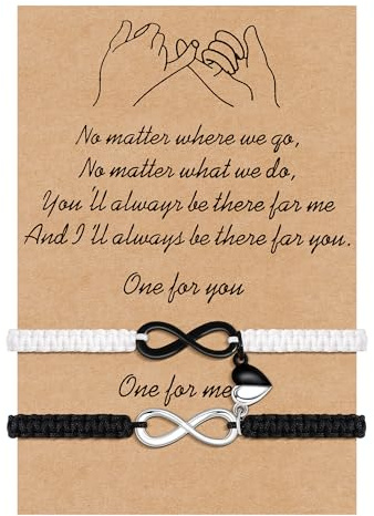 VGWON Magnetarmband für Pärchen, Geschenk für Ihn Sie Freund Freundin, 2 gegenseitig attraktive Liebe Charme Armbänder, Männer Frauen Schmuck Geschenk