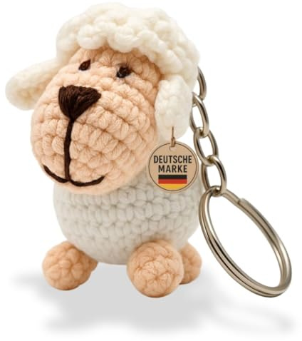 KEYSPACE Schaf Schlüsselanhänger - Amy - handgehäkeltes Geschenk