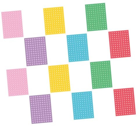 MERRYHAPY 12blätter Bunte Herz Sticker Selbstklebende Dekorative Aufkleber Für Handyhüllen Scrapbooking Projekte Zufällig Gemischt Für Und Kreative Bastelarbeiten
