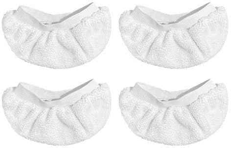 Yicotira 4 Pack Steam Cleaner Accessories for Most Handheld Steam Cleaner - Microfiber Cloths Cover Compatible with Bissell Steam Shot, Dupray, PurSteam, Comforday Steam Cleaner