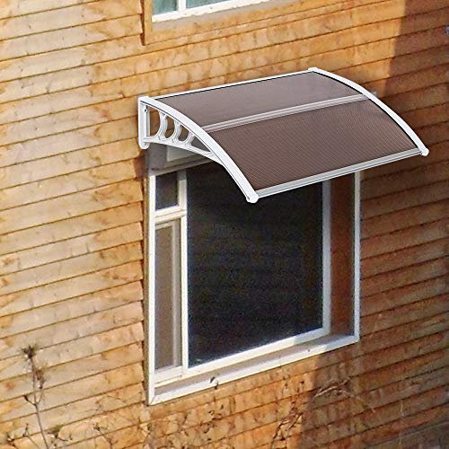 Vordach für Terrassentür, Fenster, modernes Polycarbonat, für den Außenbereich, UV-Schutz, Regen, Schnee, Sonnenlicht, Terrassenüberdachung, Türmarkisen, Außenabdeckung, für Garten, Veranda, Veranda
