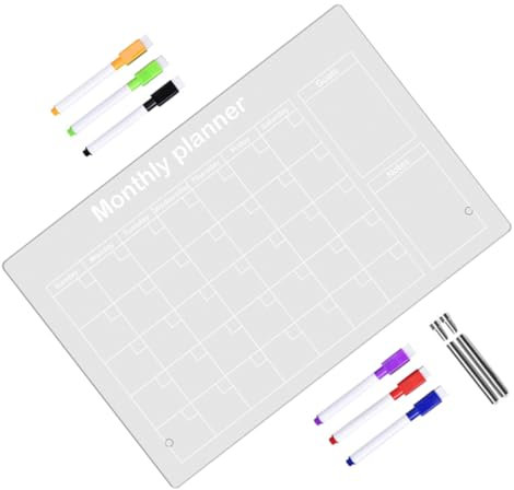 CANIGHT Transparente Acryl-schreibtafel Modernes Memoboard Für Homeoffice Tischtafel Mit Kreativem Design Für Küche Büro Und Geburtstagsfeiern