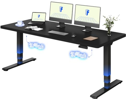 FLEXISPOT Scrivania Regolabile in Altezza Elettrica 180×80 cm con Doppio Motore, Piano Unico da 25 mm, Gambe Telescopiche a 3 Sezioni EC5 LITE