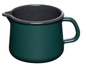 Riess, 0672-007, Schnabeltopf Ø 12cm, TEAL, Emaille, Vol. (rec.): 1,0 Liter, Made in Österreich, LBH: 19,0x13,6x11,0cm, 0,450kg, Induktionskocher kompatibel, Gasherd geeignet, Elektroherd geeignet