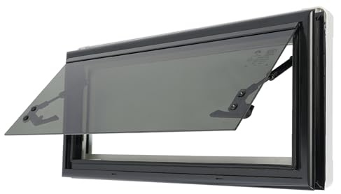MEELRYD Fenêtre de camping-car 700x300mm, fenêtre latérale de caravane, fenêtre à pousser, fenêtre avec moustiquaire et store intégré Moustiquaire fenêtre latérale pour camping-cars (Coins droits)
