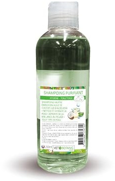 Renande schampo för hundar och katter, kokosnötsolja och lavendel, 250 ml - Vet Botanic