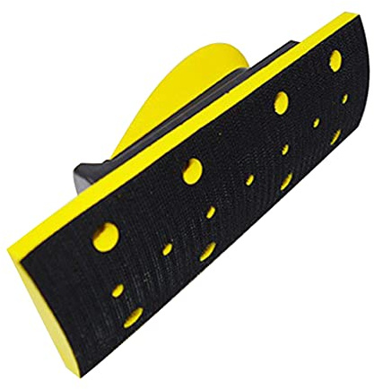 SELVFZ PU Foam Vacuum Hand Sanding Block Multi Hole Hook And Loop For Metal Polishing Household Clean Car Maintenance Vacuum Hand Sanding Block Pu Foam Multi Hole Hook And Loop Backing Pad