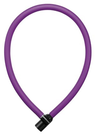 AXA Resolute 6-60 Kabelschloss – Länge 60 cm – Sichereitsstufe 2 – inkl. Halterung – Royal Purple