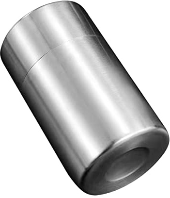 Luxshiny Recipiente Inoxidable para Almacenaje de Té con Doble Tapa Sellada Contenedor Hermético para Hierbas Pequeño y para Cocina Hogar
