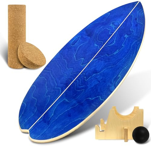 Bibykivn Kork Halbkugel Balance Board Zubehör aus Kork Balance Trainer für Yoga Pilates Koordinationstraining Rutschfest für Erwachsene