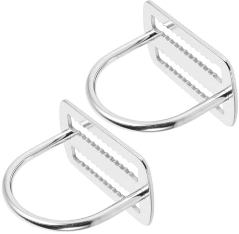 BESPORTBLE 2pcs Stainless Steel Weight Belt Keepers for Diving with Serrated Buckle Design and Enhanced Grip Security, Sturdy Scuba Dive Belt Holder for Outdoor Activities and Underwater