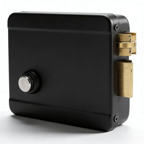 Tastiera Apriporta Elettrico Tastierino Numerico, Serratura Elettrica DC12V, RightOpening Nero - Alta Sicurezza, Controllo Accessi Integrato, Antifurto per Edifici Residenziali e