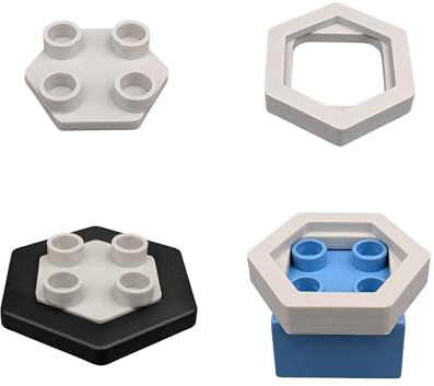 30 Adapter kompatibel mit GraviTrax & Duplo - Ungeahnte Höhen und rasante Abfahrten (2x15 Adapter)