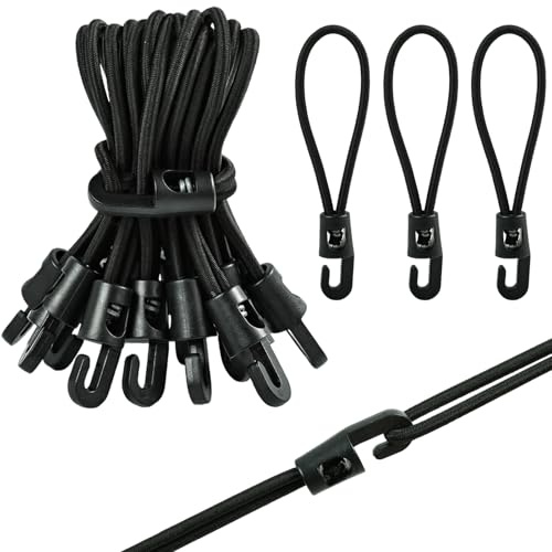 Tenditore per telo con Ganci,20 Pz Corde Elastiche con Gancio,Tenditori Elastici con Gancio,Tenditori per Teloni con Ganci,Corde Elastiche con Gancios Tenditor per Campeggio,Tarpe,Tende a Baldacchino
