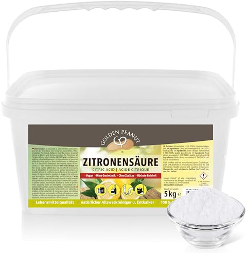 GOLDEN PEANUT Zitronensäure Pulver E330 Entkalken Reinigung Haushalt 5kg