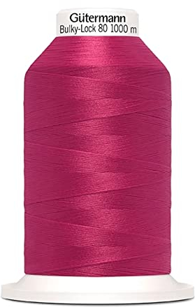 Gütermann creativ Bulky-Lock hochwertiges elastisches Bauschgarn für Overlock/Coverlock 24 Farben / 1000 m, 730808-156, pink