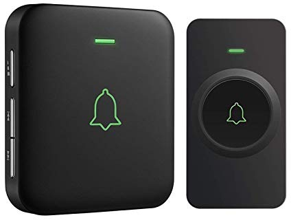 AVANTEK CB-11 - Timbre inalámbrico para puerta (300 m, 52 melodías en 5 niveles, con indicador LED, receptor enchufable y fácil de enchufar en el enchufe)…