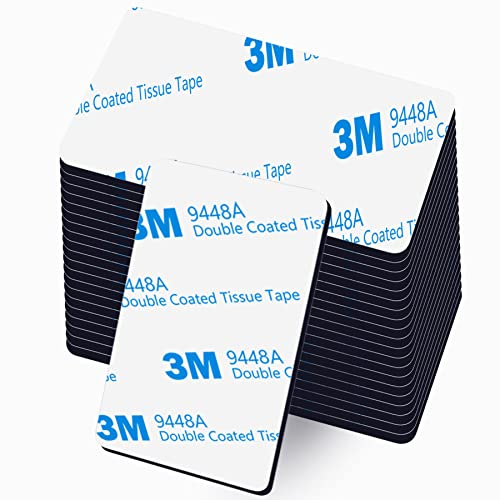 Rusoz Pads Biadesivo Extra Forte,20 Pezzi Nastro Adesivo Di Schiuma PE Nero Impermeabile Nastro Di Montaggio Senza Segni Multifunzionale 4cm×6cm per Cornici e Prese per Foto