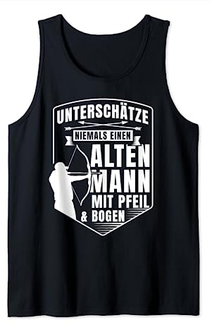 Bogenschießen Tshirt Männer Damen Bogenschütze Tank Top