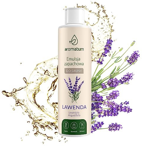 AROMATUM Saunaaufguss, 250ml Saunaaufgusskonzentrat mit Lavendelöl, Sauna-ätherische-Öle | 100% BIO-Öl Ätherische Öle Natürlicher Sauna-aufguss | Saunaöl zu Aromatherapie, Sauna Zubehör Intensiv Aroma