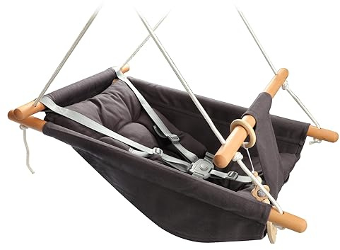Tislly Baby Swing Outdoor Indoor for Infants to Toddlers, Portable Adjustable Baby Porch Swing with 5-Point Safety Belt, Kids Tree Hanging Chair Toys for Door Garden Backyard