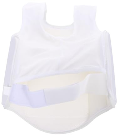 GOOHOCHY Kids Karate Chest Guard Thickened Protective Vest Double-Sided Wear for Kickboxing Martial Arts Sparring and Training Body Protector