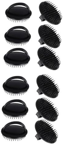 Healeved 12 Stk Massage-shampoo-bürste Shampoobürste Kopfhaut Haarpeeling Haarbürste Peeling-duschbürste Haarbürste Massieren Shampoo Für Die Kopfhaut Plastik Kamm Handlich