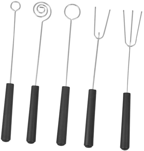 Sosoport Set 5 Forchettine in Metallo Inossidabile per Dolci e Barbecue, Utensili da Cucina Pratici e Resistenti per Casa e Cottura