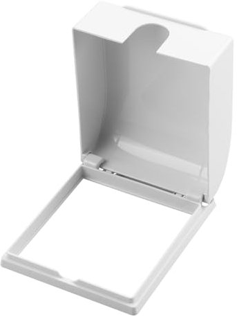 GLADFRESIT Socket Cover Box Socket Self-Adhesive Waterproof Socket Box Safety Wall Switch Protective Cover for Splash Dust Protection Home Sockets (White)