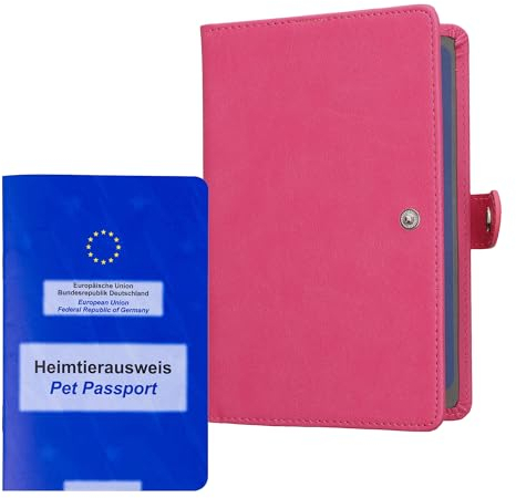 kwmobile Impfpass Hülle für Tiere - Schutzhülle für EU Heimtierausweis - Haustier Impfausweis Cover Kunstleder - kompatibel mit deutschem Impfausweis für Tiere