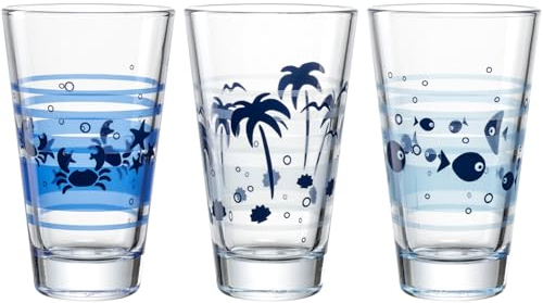LEONARDO HOME Salerno Wasserglas, 6er Set, spülmaschinengeeignete Wassergläser, moderne & hochwertige Trink-Becher aus Glas, alltagstaugliche & konische Saft-Gläser, 300 ml, 028507
