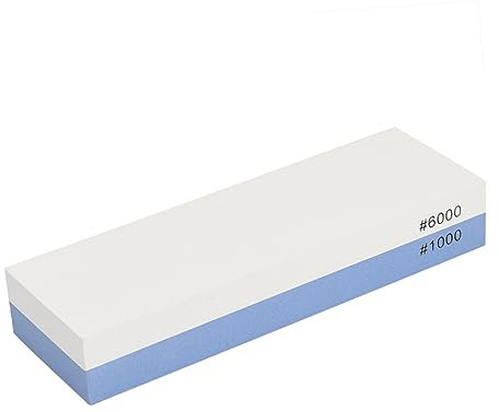 OSALADI Professional Grade 1000/6000 Grit Double-Sided Sharpener Blue/White for Kitchen